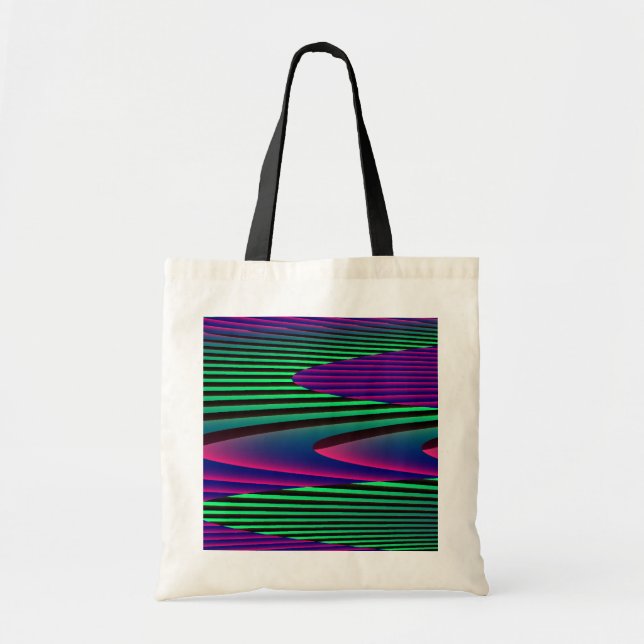 Neon Seas Tote Bag Tygkasse (Framsidan)