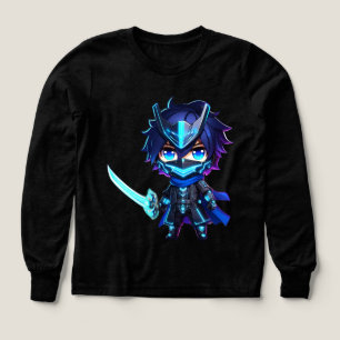 Neon Shadow - Chibi Cyber Ninja Sweatshirt Product T Shirt