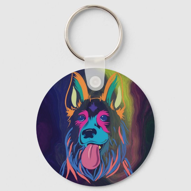 Neon Shepard-nyckelring Nyckelring (Framsida)