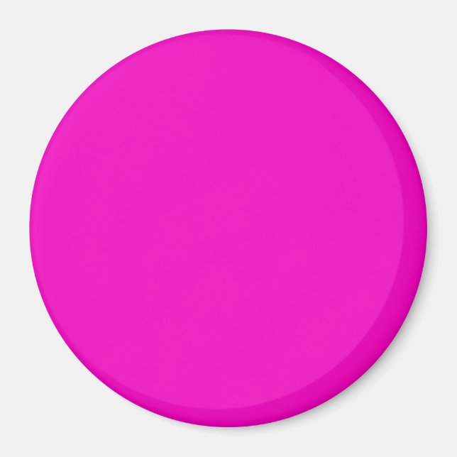 Neon Shock rosa Light Mode Färg Trend Magnet (Framsidan)