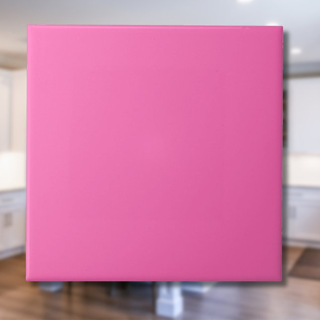 Neon Shock rosa Solid Färg | Klassisk | ELEGANT Kakelplatta (Skapare uppladdad)