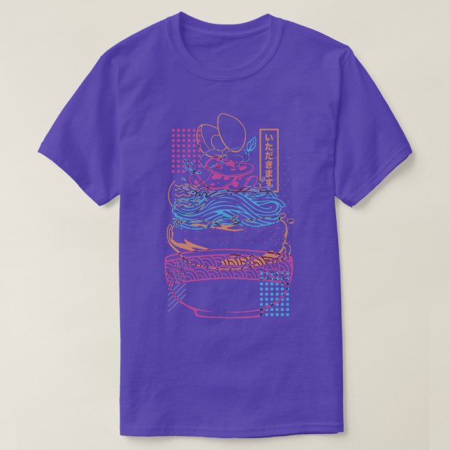Neon Sign Noodles Ramen av Tobe Fonseca T Shirt (Design framsida)
