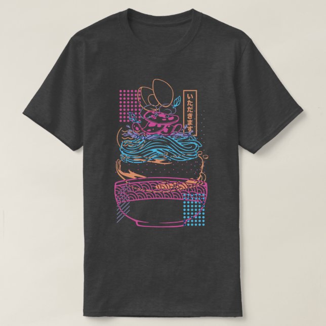Neon Sign Noodles Ramen av Tobe Fonseca T Shirt (Design framsida)
