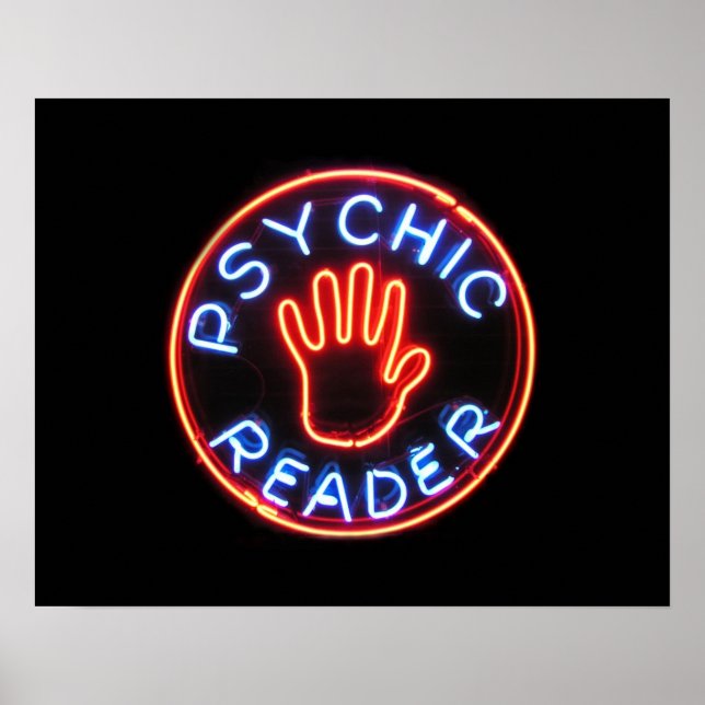 Neon-signatur för Psychic Reader Poster (Framsidan)
