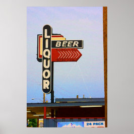 Neon-signaturutskrift Poster