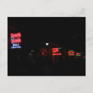 Neon Signs of New Orleans Vykort