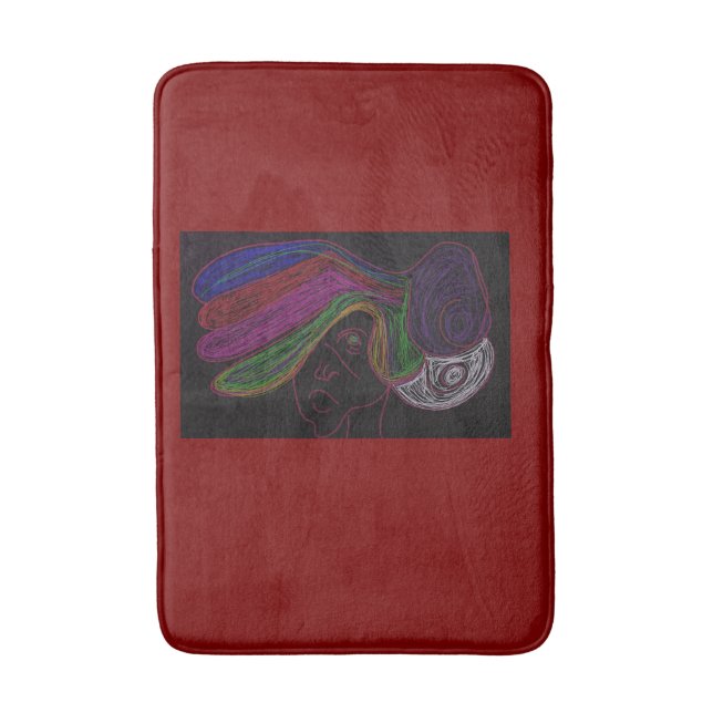 Neon Silhouette Badrumsmatta (Framsidan (Vertikal))