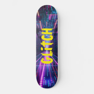 NEON Skateboard MED GLITCH