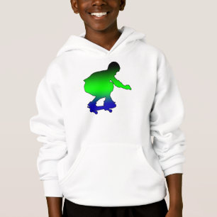 Neon skateboarder boys hoodie t-shirt