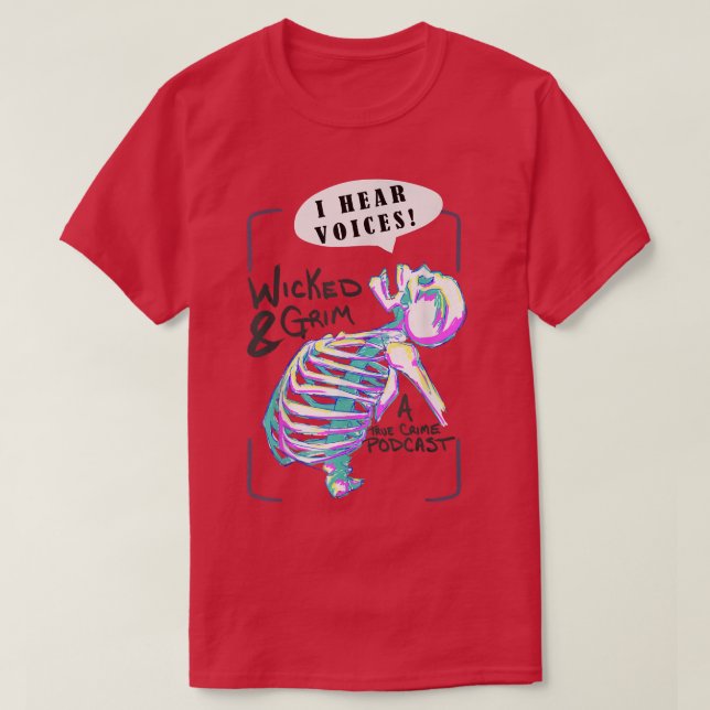 Neon Skeleton T-Shirt (Design framsida)