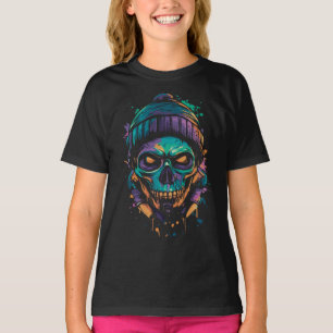 Neon Skull: Graffiti Glow blir T Shirt