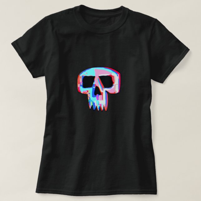 Neon Skull T Shirt (Design framsida)