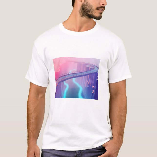 Neon Skybridge Dreamscape T Shirt (Framsida)