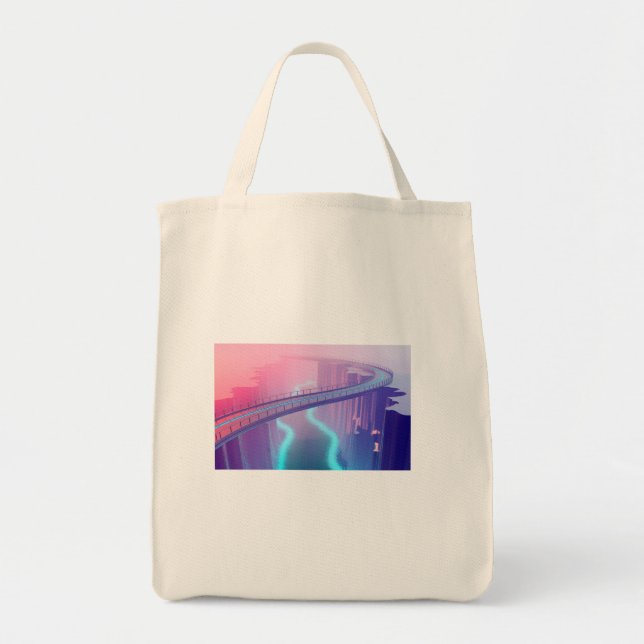 Neon Skybridge Dreamscape Tygkasse (Framsidan)