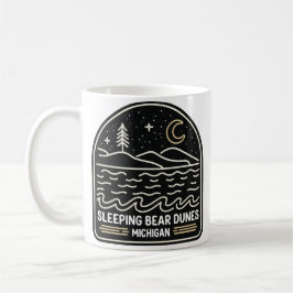 Neon Sleeping Bear Dunes Michigan Kaffemugg