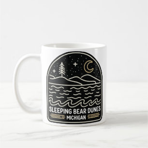 Neon Sleeping Bear Dunes Michigan Kaffemugg