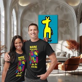 Neon Sloth Art - Färgfull pop Jungle Animal Design T Shirt