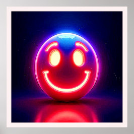 Neon Smile: Lycklig glöd Poster