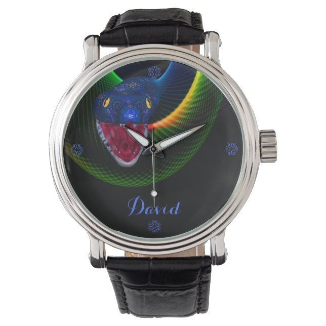 Neon Snake Armbandsur (Framsida)