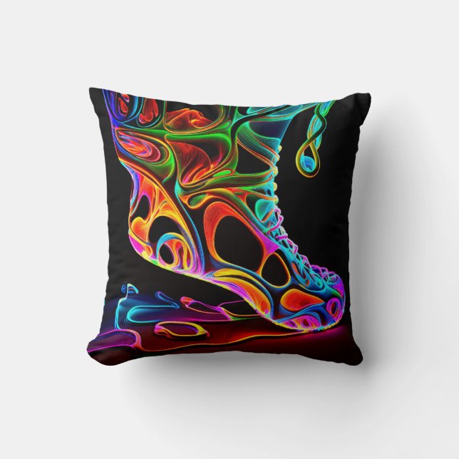 Neon Sneaker Kudde (Framsida)