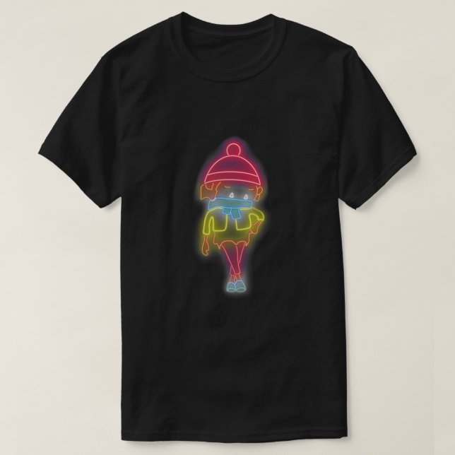 Neon Sneaky Sasquatch Classic T Shirt (Design framsida)