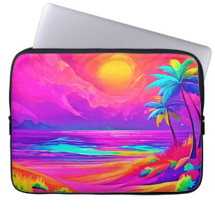 Neon Sol & Beach Bliss Laptop Fodral