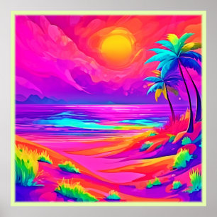 Neon Sol & Strand Bliss Poster