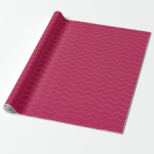 Neon Solnedgång Chevron Mönster Presentpapper