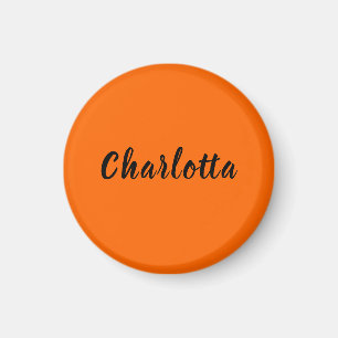Neon solnedgång orange enfärgad anpassad personlig magnet