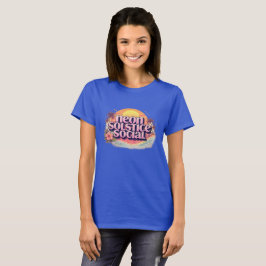 Neon Solstice Social Retro | Vintage Pastell Stran T Shirt