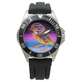 Neon Sparrow med glödande accenter Armbandsur
