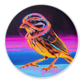 Neon Sparrow med glödande accenter Knopp