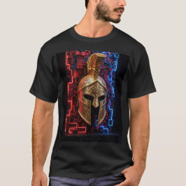 Neon Spartan Extra 3D Mosaic design T Shirt