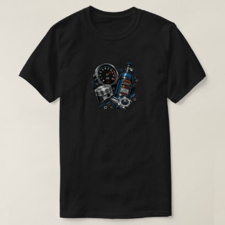 Neon Speed & Nitro Grafisk T-Shirt för Bilentusias