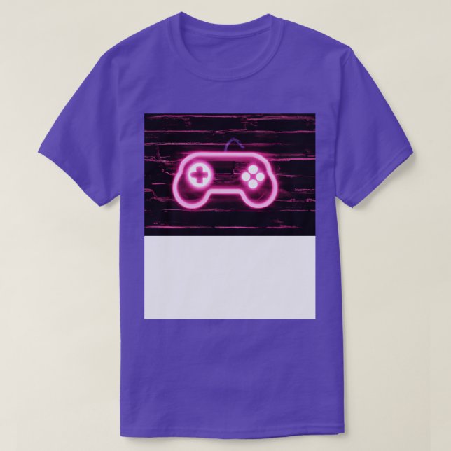 Neon-spelkontroll för 3 t shirt (Design framsida)