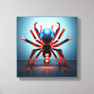 Neon Spider Art Canvastryck