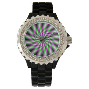 Neon Spinning Wheel Armbandsur