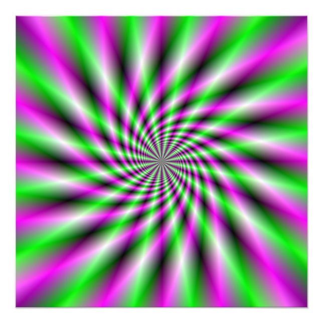 Neon Spinning Wheel Fototryck (Framsidan)