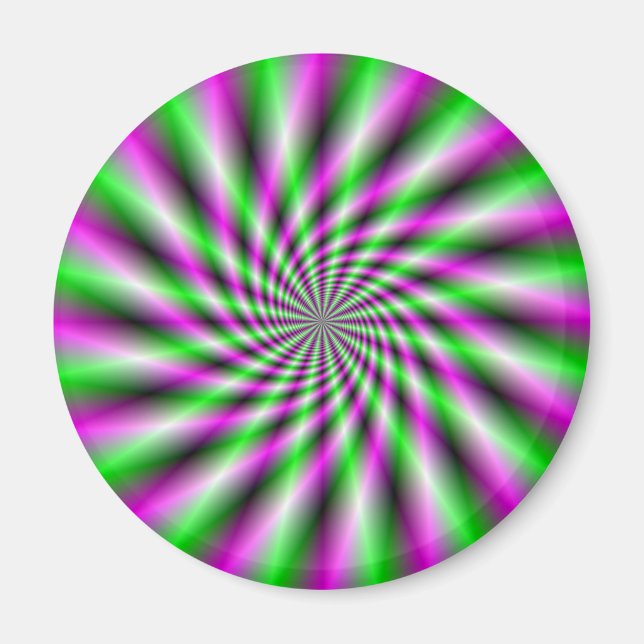 Neon Spinning Wheel Magnet (Framsidan)