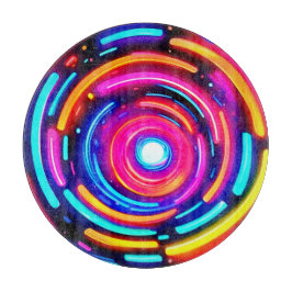 Neon Spiral Light Art
