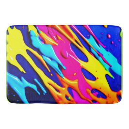 Neon Splatter Design Badrumsmatta