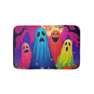 Neon Spöken Halloween fest Design Badrumsmatta