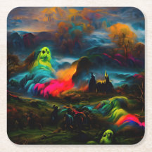 Neon Spöken i ett hårt Fantasy liggande