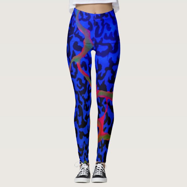 Neon stänk leggings (Framsida)