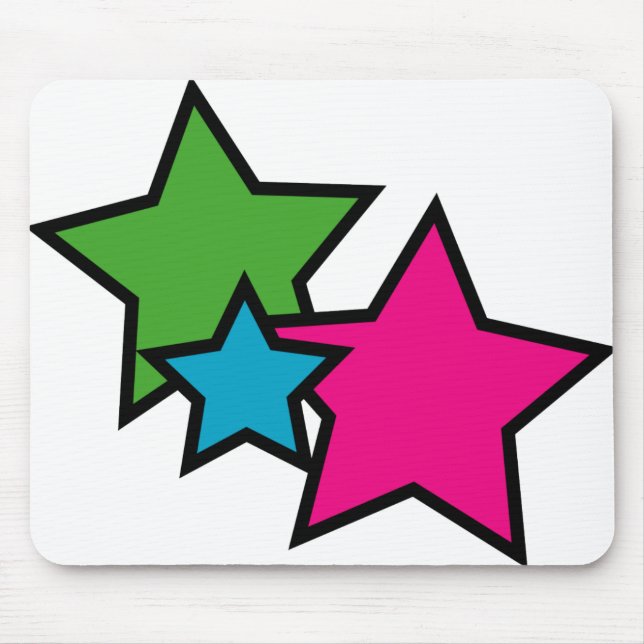 Neon Star Mouse Pad Musmatta (Framsidan)