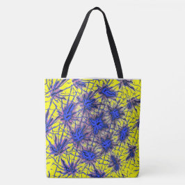 Neon Star Tote Tygkasse