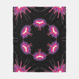 Neon Starburst Blanket Fleecefilt
