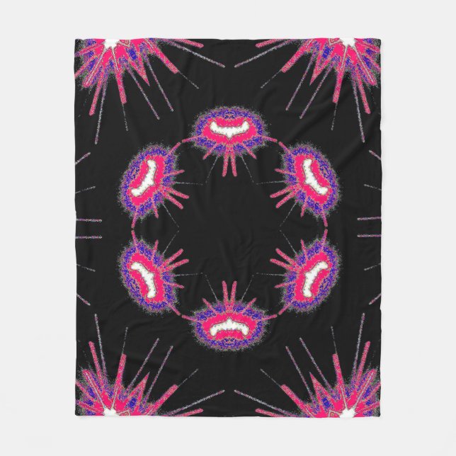 Neon Starburst Blanket Fleecefilt (Framsidan)