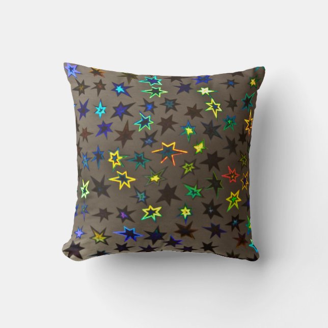 Neon Stars Dekorativ kudde (Framsida)