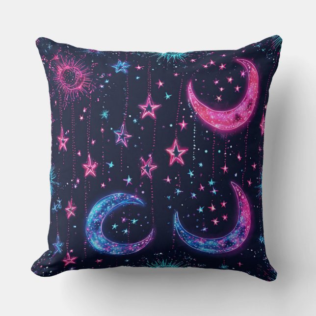 Neon Stars Kudde (Framsida)